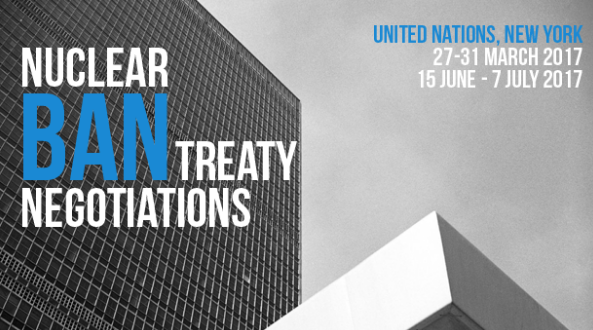 Nuclear ban treaty negotiations in 2017 ICAN