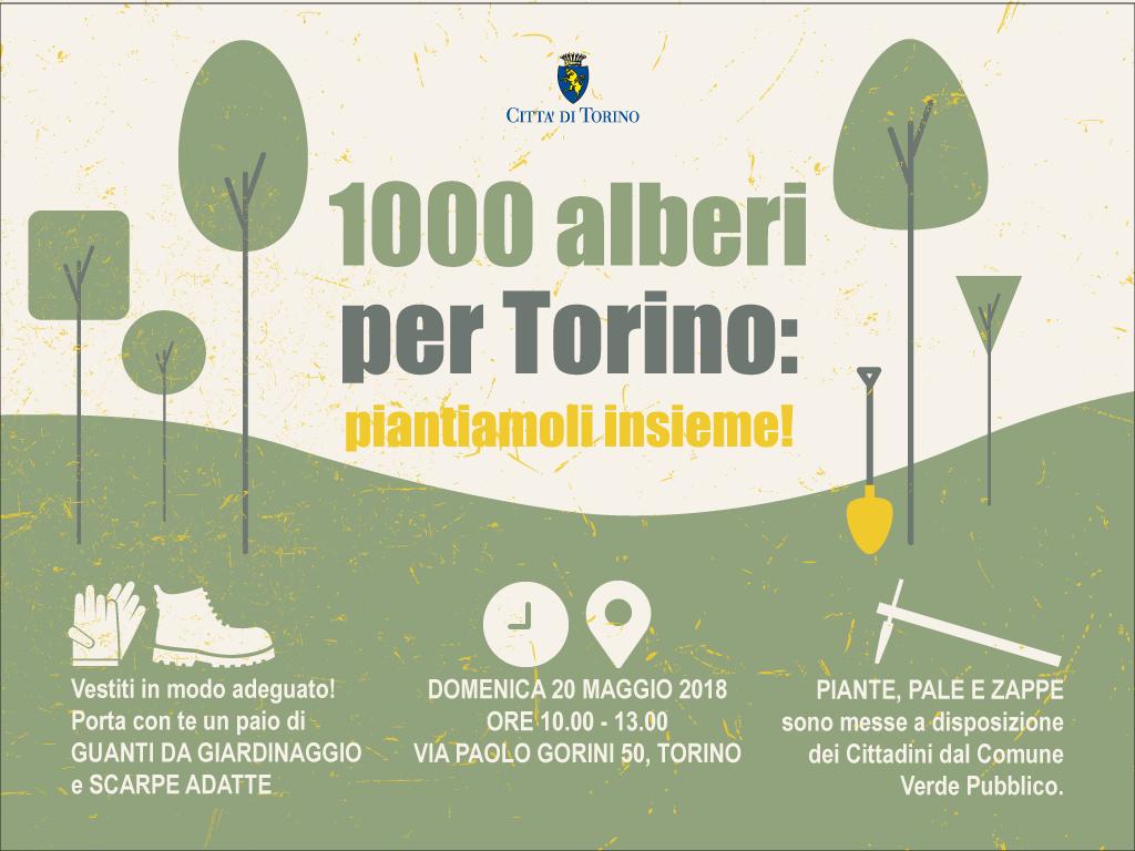 Domenica 20 maggio torna ‘1000 alberi a Torino’