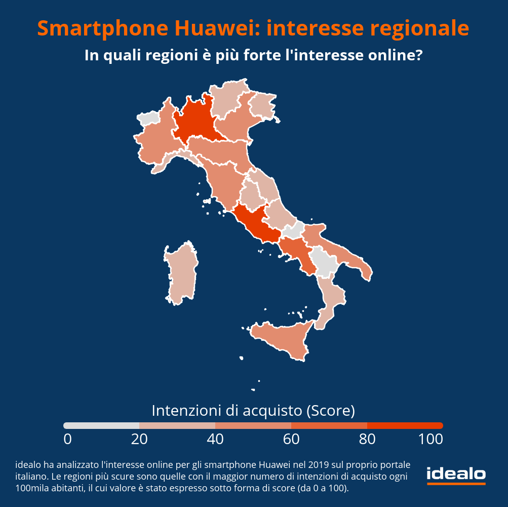 Smartphone Huawei – Interesse regionale