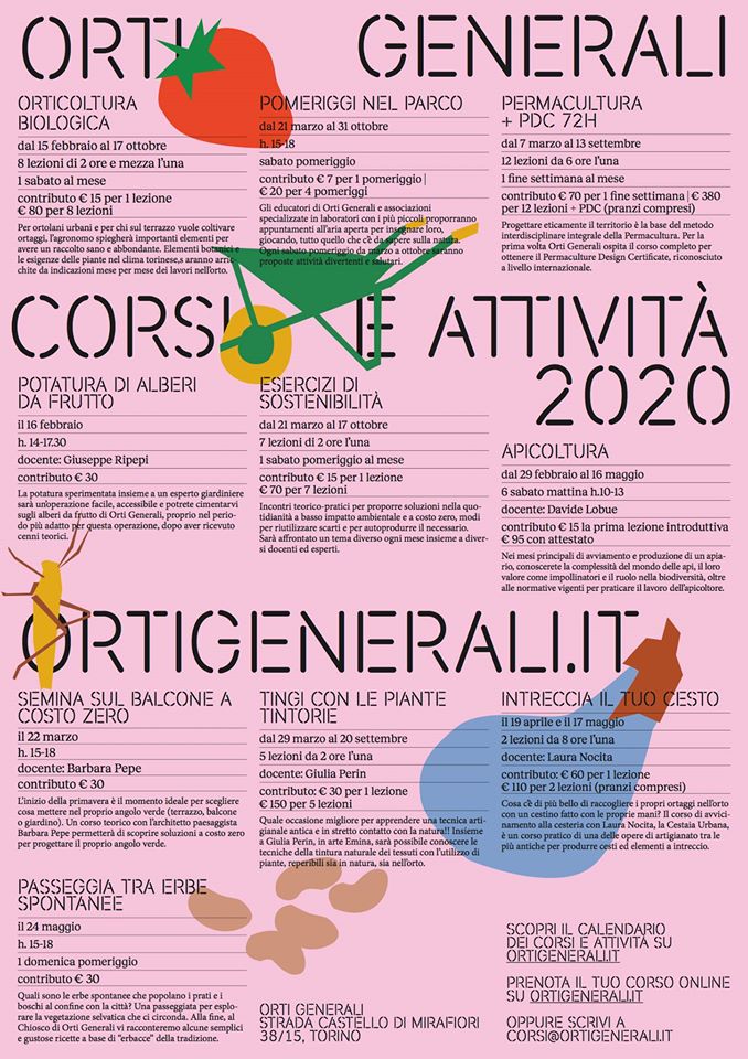 Partono i corsi degli Orti Generali a Mirafiori a Torino