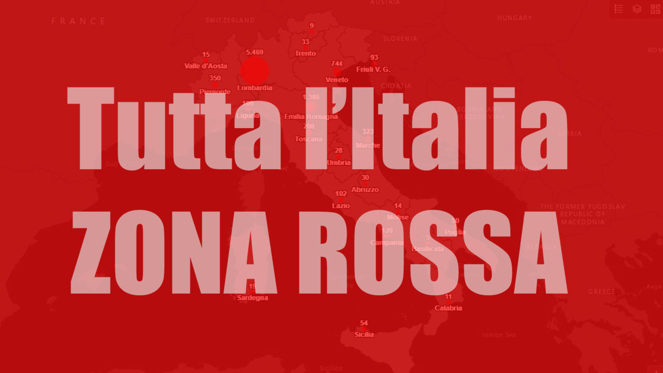 Italia zona rossa: perchè dobbiamo rimanere in casa