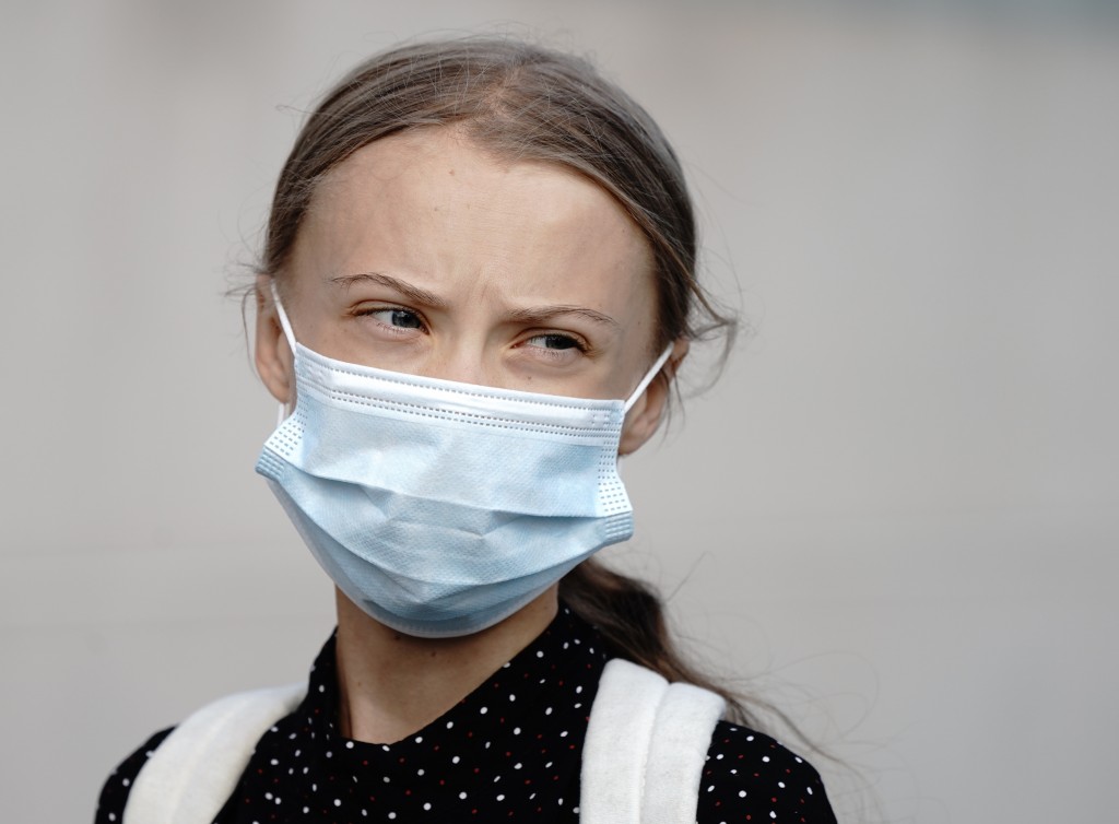 Greta Thunberg e le rappresentanti di Fridays For future dal cancelliere tedesco Angela Merkel