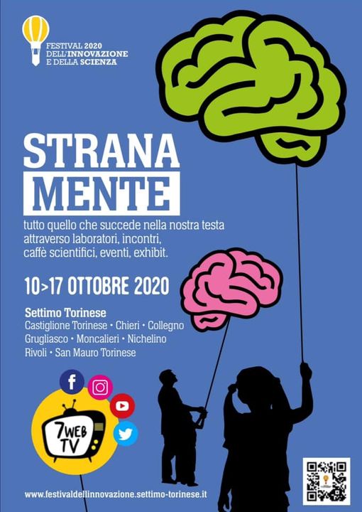 Stranamente: la mente la protagonista dell’ottava edizione dal 10 al 17 ottobre del Festival dell’Innovazione e della Scienza di Settimo Torinese