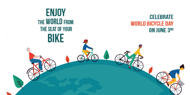 Il 3 giugno è la Giornata Mondiale della Bicicletta