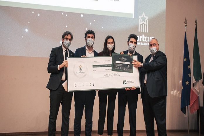 I vincitori del Premio Nazionale per l'Innovazione PNI: Sinergy Flow, Adaptronics, Algor e Fidelio Medical