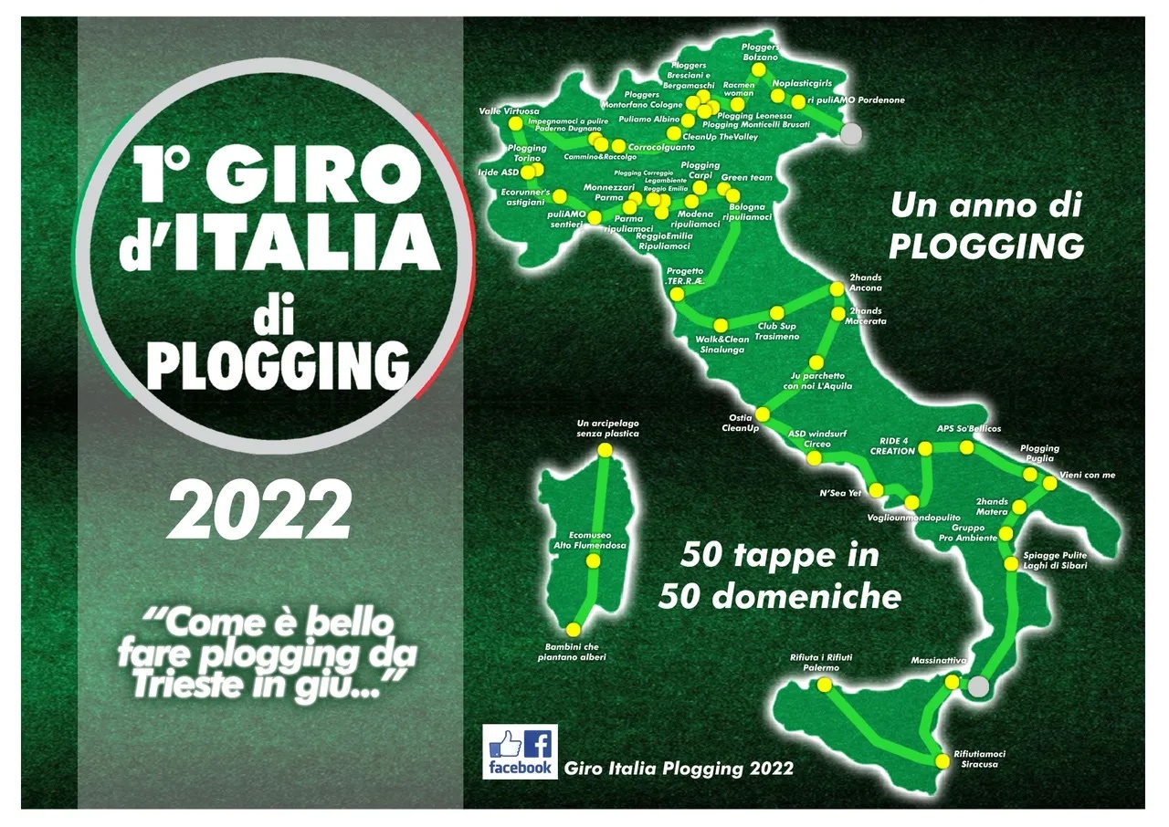 Il Giro d’Italia di Plogging arriva in Piemonte con tre tappe