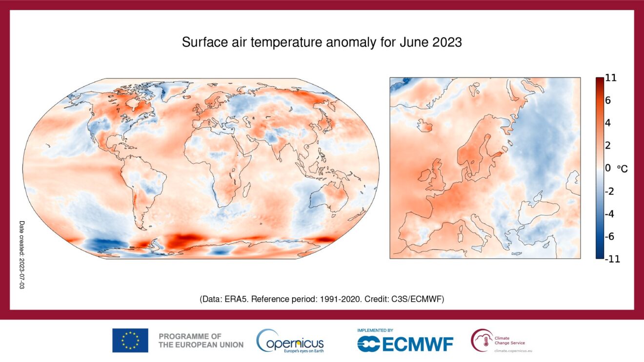 Il mese di giugno 2023 è stato il più caldo mai registrato nel mondo
