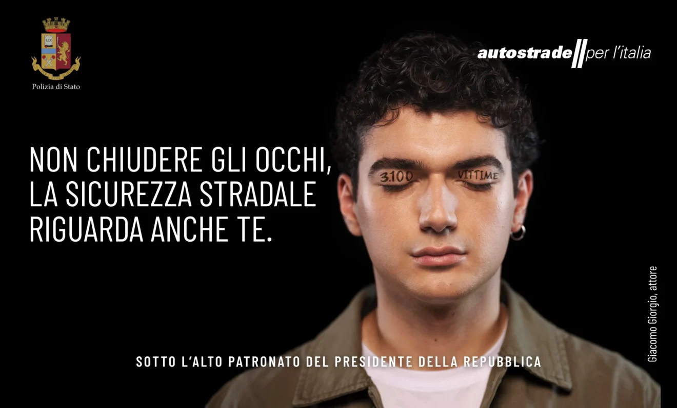 Non chiudere gli occhi: la campagna sulla sicurezza stradale Autostrade per l’Italia in collaborazione con la Polizia di Stato 