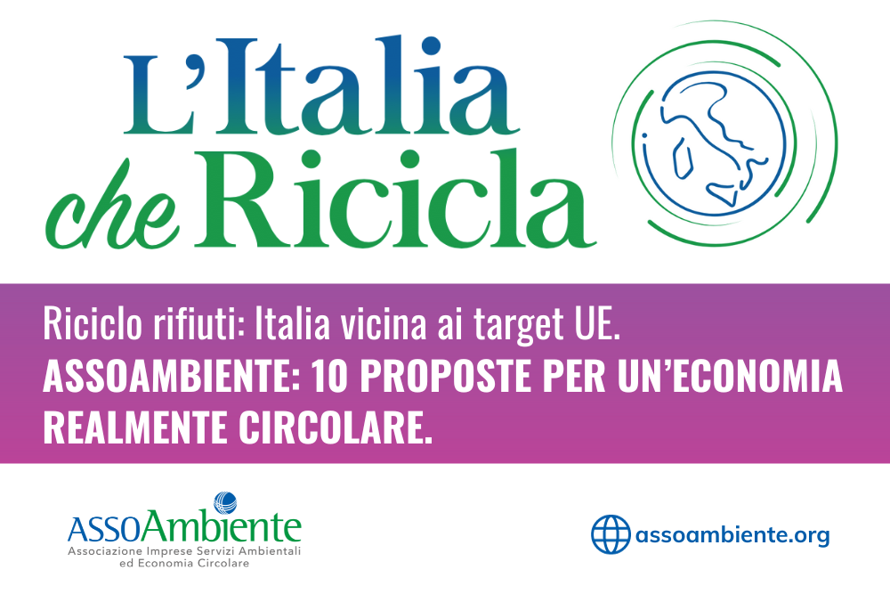 Rapporto annuale L’Italia che Ricicla: l'Italia si conferma leader in Europa